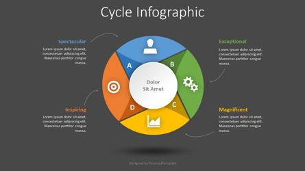 Cycle Diagram Infographic, Deslizar 2, 08443, Diagramas de Processo — PoweredTemplate.com