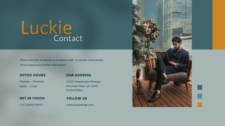Luckie - Creative Professional Business Google Slides Template, Deslizar 35, 08447, Modelos de Apresentação — PoweredTemplate.com