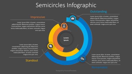 Semicircles Infographic, Diapositive 2, 08454, Infographies — PoweredTemplate.com