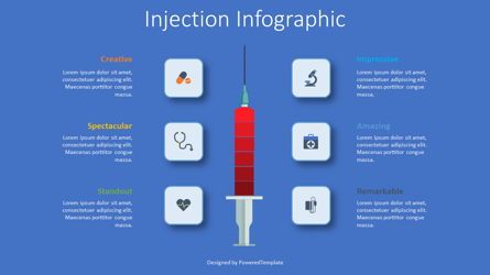 Injection Infographic, Diapositiva 2, 08455, Diagramas y gráficos médicos — PoweredTemplate.com