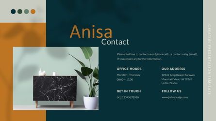 Anisa - Creative Professional Business PowerPoint Template, Diapositiva 35, 08459, Plantillas de presentación — PoweredTemplate.com