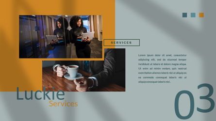 Luckie - Creative Professional Business Keynote Template, Slide 9, 08463, Modelli Presentazione — PoweredTemplate.com