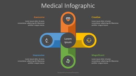 Medical Process Infographic, スライド 2, 08474, 医療用図＆グラフ — PoweredTemplate.com