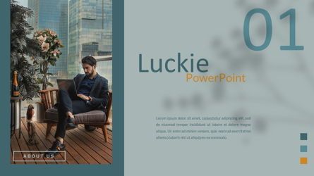 Luckie - Creative Professional Business PowerPoint Template, Folie 2, 08479, Präsentationsvorlagen — PoweredTemplate.com
