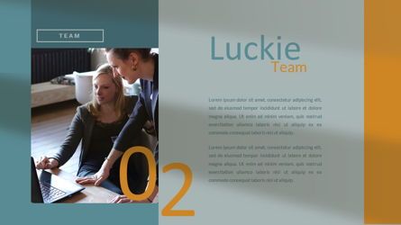 Luckie - Creative Professional Business PowerPoint Template, Folie 5, 08479, Präsentationsvorlagen — PoweredTemplate.com