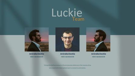 Luckie - Creative Professional Business PowerPoint Template, Folie 6, 08479, Präsentationsvorlagen — PoweredTemplate.com