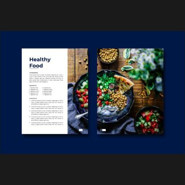 Stay healthy at home fitness ebook template, 슬라이드 7, 08480, 인포메이션 그래픽 — PoweredTemplate.com