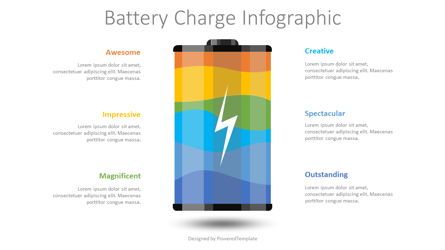 Battery Charge Infographic, Deslizar 2, 08483, Infográficos — PoweredTemplate.com