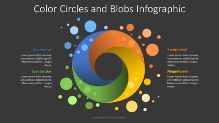 Colored Blobs Infographic, Slide 2, 08487, Shapes — PoweredTemplate.com