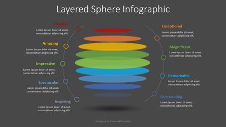 Layered Sphere Infographic, Slide 2, 08499, Shapes — PoweredTemplate.com