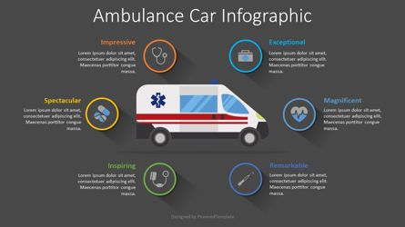 Ambulance Car Infographic, Diapositiva 2, 08502, Diagramas y gráficos médicos — PoweredTemplate.com
