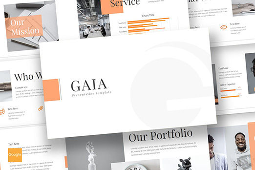 Gaia - Powerpoint Template, PowerPointテンプレート, 08510, プレゼンテーションテンプレート — PoweredTemplate.com