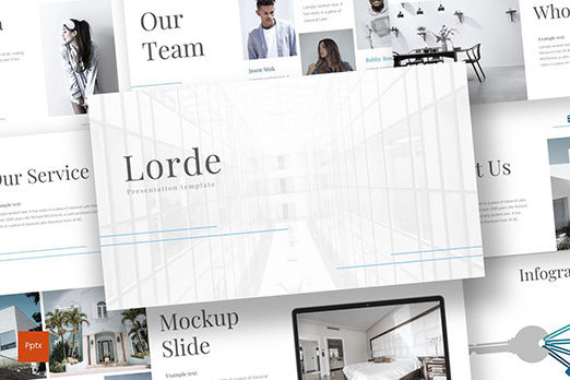 Lorde - PowerPoint Template, 파워 포인트 템플릿, 08528, 프레젠테이션 템플릿 — PoweredTemplate.com