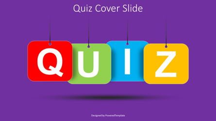 Quiz Word Cover Slide, 무료 Google 슬라이드 테마, 08529, 교육 차트 및 도표 — PoweredTemplate.com