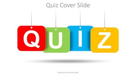 Quiz Word Cover Slide, 슬라이드 2, 08529, 교육 차트 및 도표 — PoweredTemplate.com