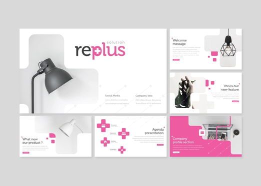 Replus - Google Slides Template, Diapositiva 2, 08544, Plantillas de presentación — PoweredTemplate.com