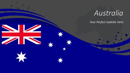 Australian Festive Flag, Diapositiva 2, 08561, Plantillas de presentación — PoweredTemplate.com