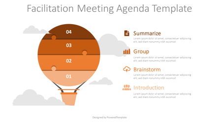 Facilitation Meeting Agenda Template, Slide 2, 08567, Infographics — PoweredTemplate.com