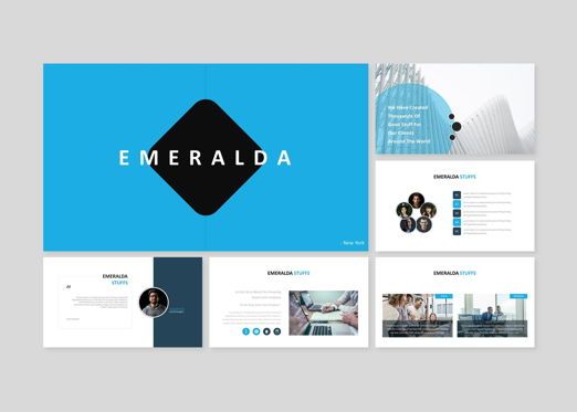 Emeralda - Creative Google Slide Business Template, Diapositiva 2, 08570, Modelos de negocios — PoweredTemplate.com