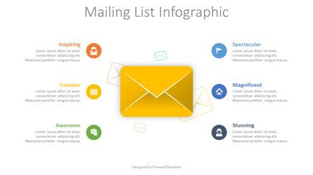 Mailing List Infographic, 슬라이드 2, 08590, 인포메이션 그래픽 — PoweredTemplate.com