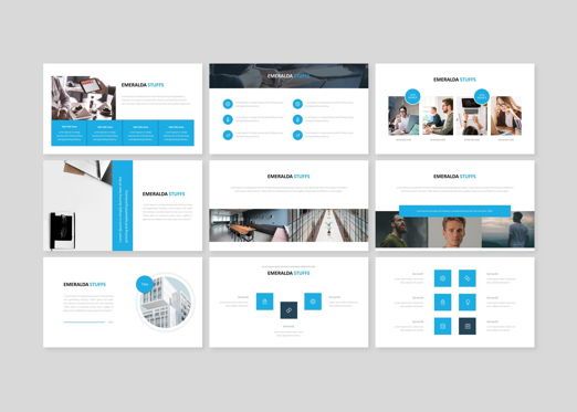 Emeralda - Creative Business PowerPoint Template, Diapositiva 3, 08591, Modelos de negocios — PoweredTemplate.com