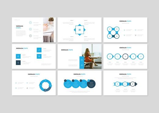 Emeralda - Creative Business PowerPoint Template, Diapositiva 4, 08591, Modelos de negocios — PoweredTemplate.com