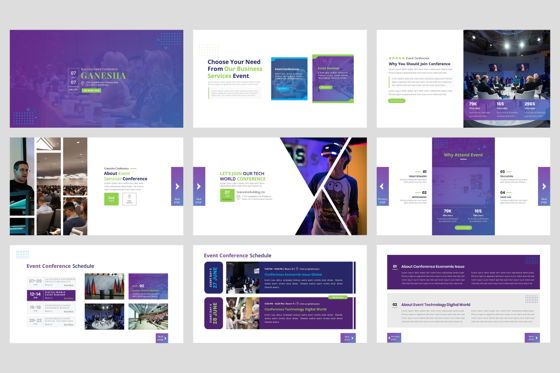 Conference - Event Business PowerPoint Template, スライド 2, 08601, プレゼンテーションテンプレート — PoweredTemplate.com