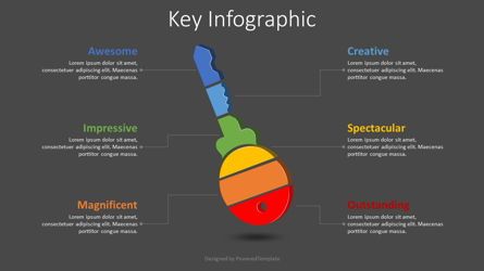 Key Divided Into 6 Parts Infographic, Diapositiva 2, 08608, Infografías — PoweredTemplate.com