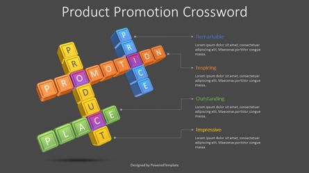 Product Promotion Crossword, Slide 2, 08611, Puzzle Diagrams — PoweredTemplate.com