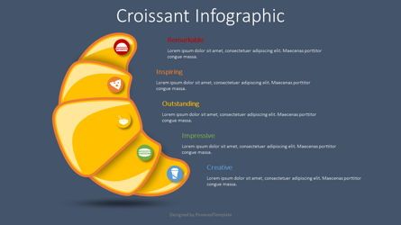 Croissant Infographic, Deslizar 2, 08620, Infográficos — PoweredTemplate.com