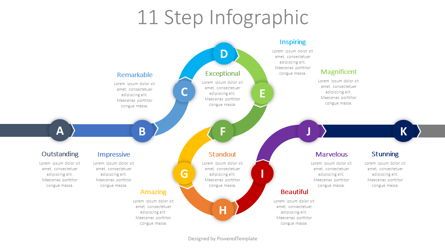 Roadmap Timeline Infographic, Kostenlos Google Slides Thema, 08623, Infografiken — PoweredTemplate.com