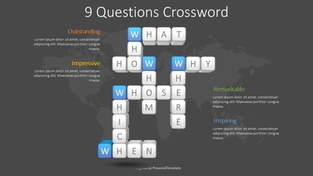 Question Words Crossword, 슬라이드 2, 08626, 교육 차트 및 도표 — PoweredTemplate.com