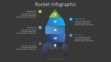 Spaceship Infographic, Dia 2, 08638, Infographics — PoweredTemplate.com