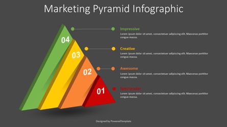Marketing Pyramid Infographic, Dia 2, 08641, Infographics — PoweredTemplate.com