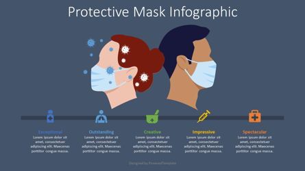 Protective Mask Infogrpahic, Folie 2, 08653, Infografiken — PoweredTemplate.com