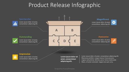 Product Release Infographic, Deslizar 2, 08668, Infográficos — PoweredTemplate.com