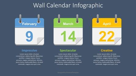 Wall Calendar Concept, Diapositiva 2, 08671, Timelines & Calendars — PoweredTemplate.com