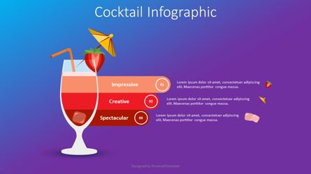 Cocktail Infographic, 무료 Google 슬라이드 테마, 08678, 인포메이션 그래픽 — PoweredTemplate.com