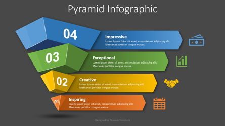 4 Layer Pyramid Infographic, Slide 2, 08681, Modelli di lavoro — PoweredTemplate.com