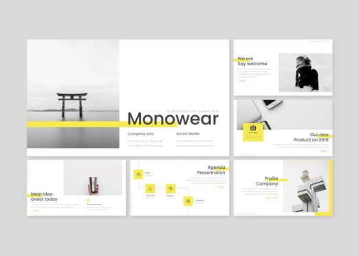Monowear - Keynote Template, Slide 2, 08702, Presentation Templates — PoweredTemplate.com