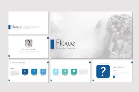 Flowe - PowerPoint Template, 슬라이드 2, 08708, 프레젠테이션 템플릿 — PoweredTemplate.com