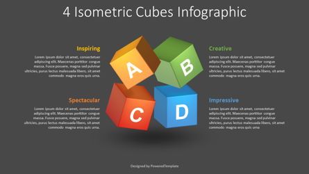 Colored Cubes Infographic, スライド 2, 08712, 教育＆トレーニング — PoweredTemplate.com