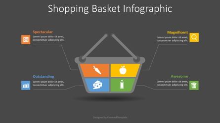 Shopping Basket Infographic, Slide 2, 08726, Infographics — PoweredTemplate.com