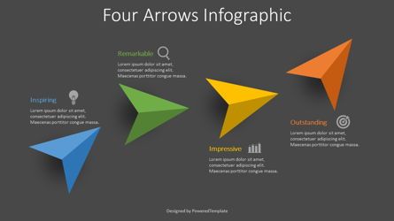 4 Colored Arrows Infographic, Deslizar 2, 08732, Infográficos — PoweredTemplate.com
