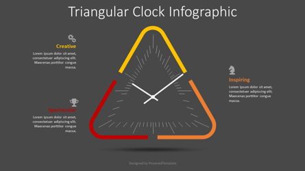 Triangular Clock Infographic, Dia 2, 08738, Infographics — PoweredTemplate.com