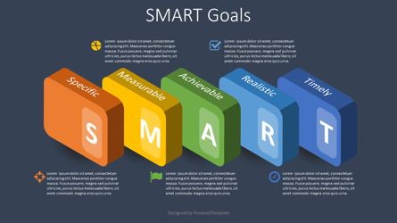 SMART Goals Setting Infographic, Slide 2, 08739, Model Bisnis — PoweredTemplate.com