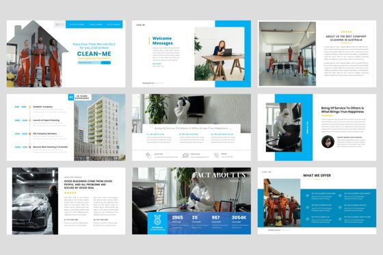 Cleaning Service Power Point Template, Slide 2, 08740, Model Bisnis — PoweredTemplate.com