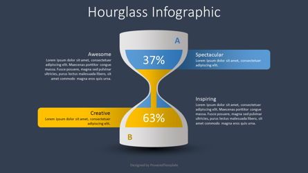 Hourglass Infographic, Deslizar 2, 08757, Infográficos — PoweredTemplate.com