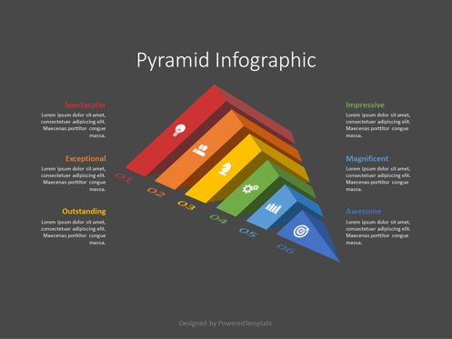 Sliced Pyramid Infographic, 幻灯片 2, 08760, 信息图 — PoweredTemplate.com
