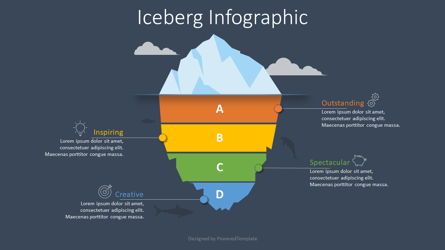Divided Iceberg Infographic, Slide 2, 08765, Bagan dan Diagram Pendidikan — PoweredTemplate.com